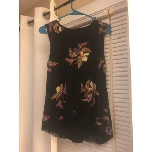 Black Floral Top